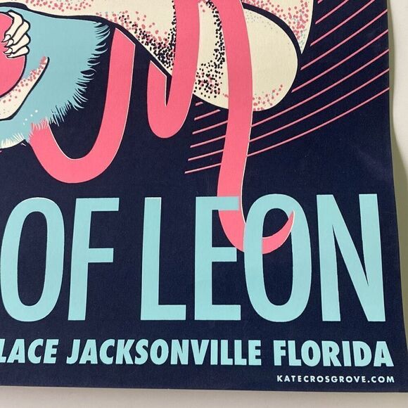 Kings of Leon concert tour poster 2017 Florida Crosgrove Mouse - Picture 5 of 7